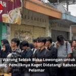 Viral Warung Seblak Buka Lowongan untuk 20 Orang, Pemiliknya Kaget Didatangi Ratusan Pelamar