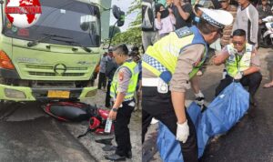 Tragis! Truk Fuso Diduga Rem Blong Tabrak Satu Keluarga, Anak 7 Tahun Tewas Terlindas