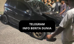 Mobil Agya Ringsek Usai Tabrak Tugu Girian, 1 Orang Tewas!