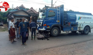 Seorang Pengendara Roda Dua Mengalami Kecelakaan Lalu Lintas Dan Tewas Ditempat Kejadian!