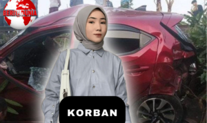 Seorang Influencer Mengemudi Mobil Tertabrak Kereta Api di Bandar Lampung!