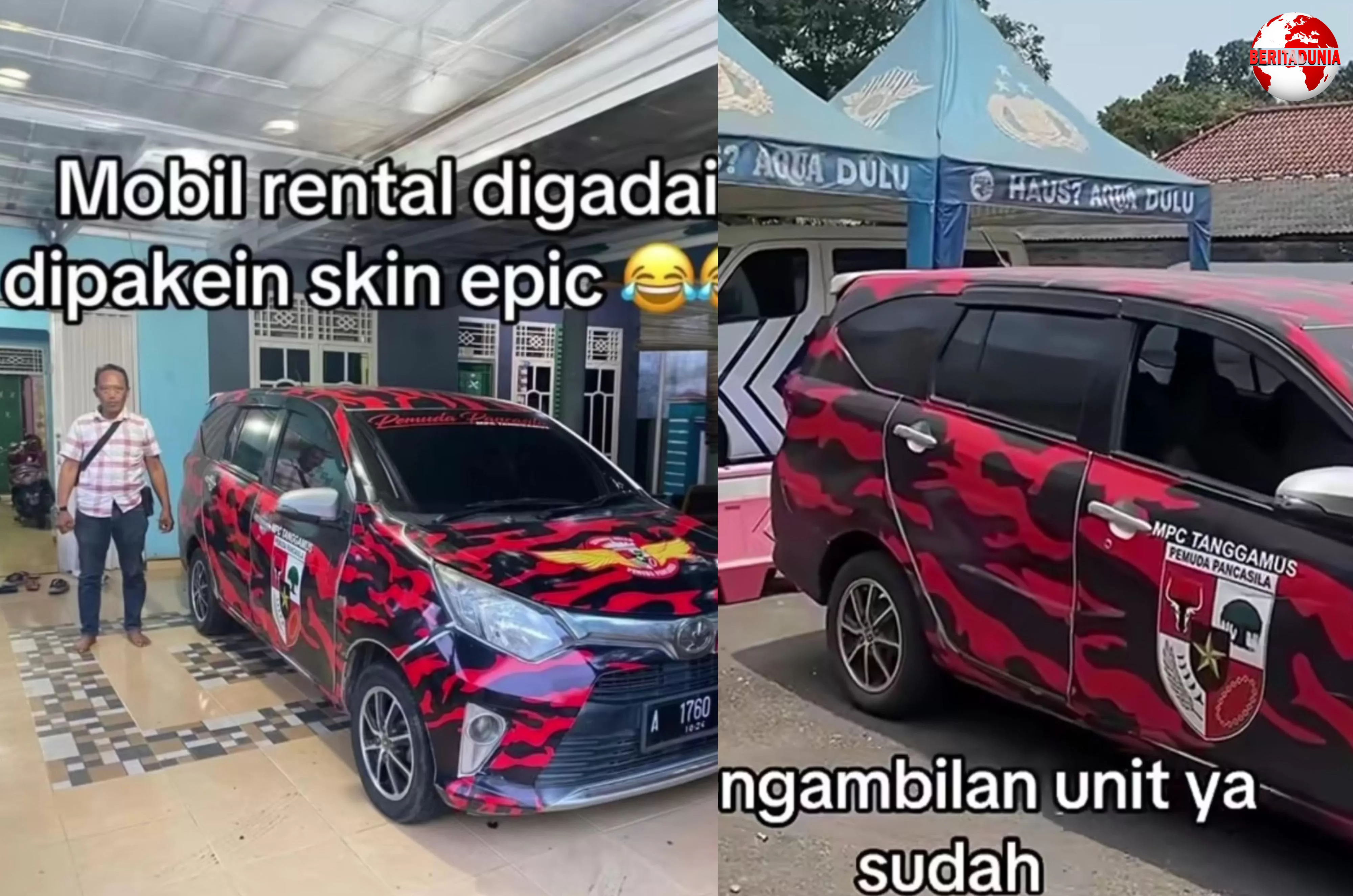 mobil dengan skin epik