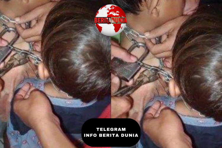 Seorang ayah di Kabupaten Majalengka merantai leher sekaligus menggembok kedua anaknya!